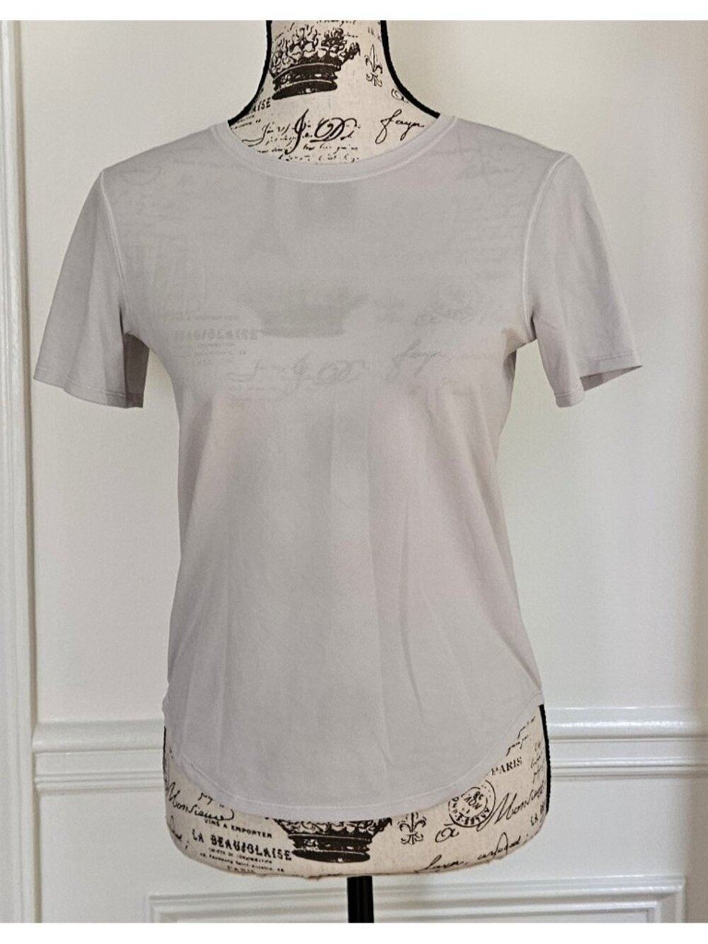 Lululemon 4 High Neck Run and Train Athletic Tee Top T-Shirt NG1-341